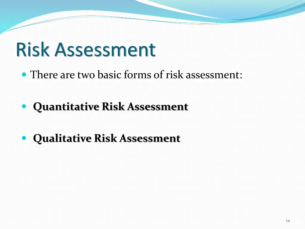 risk assessment
