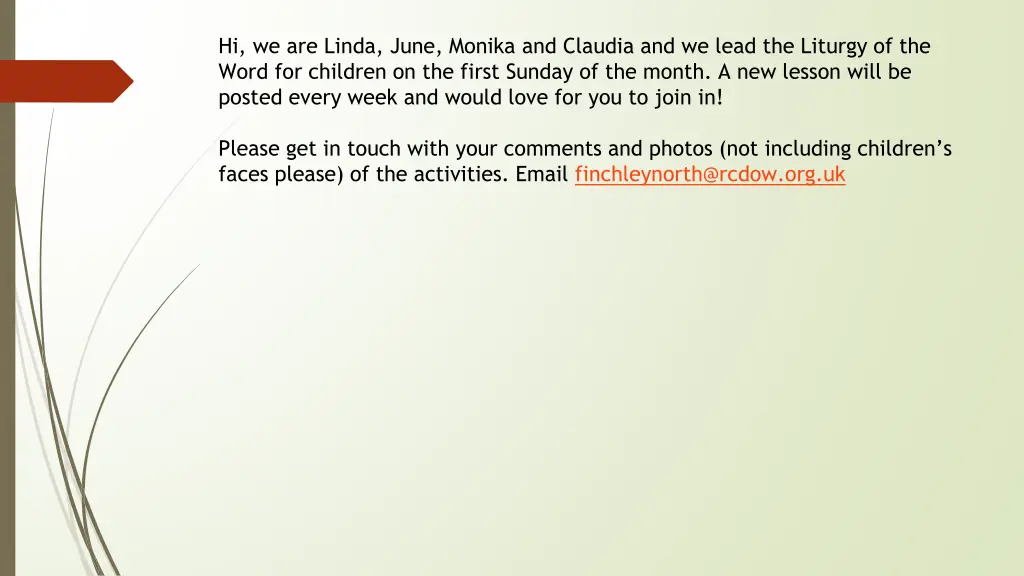 hi we are linda june monika and claudia