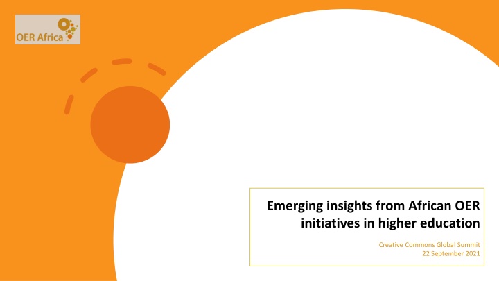 emerging insights from african oer initiatives