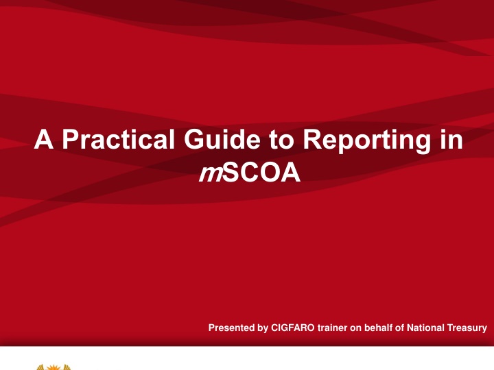 a practical guide to reporting in mscoa