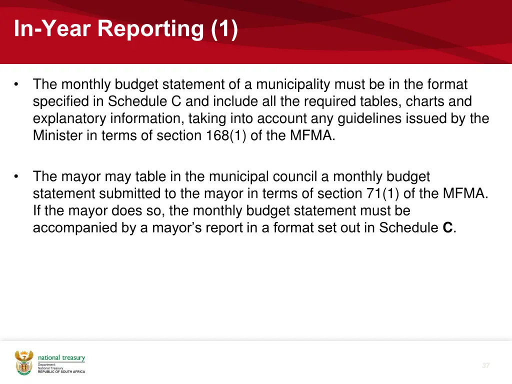 in year reporting 1