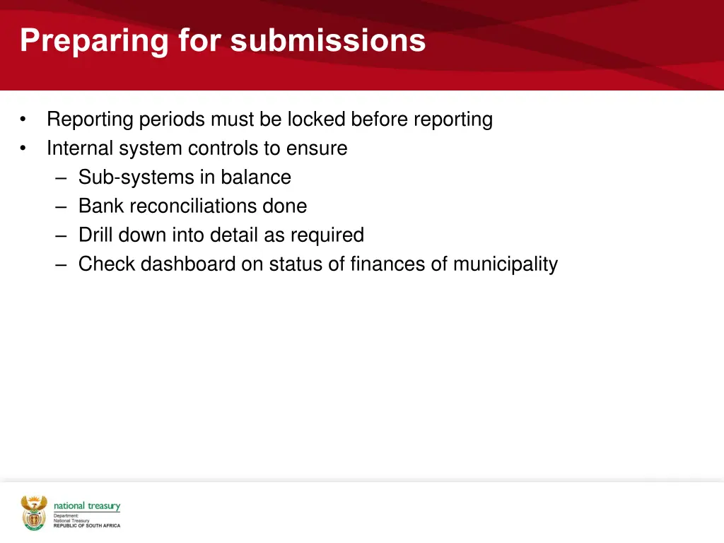 preparing for submissions