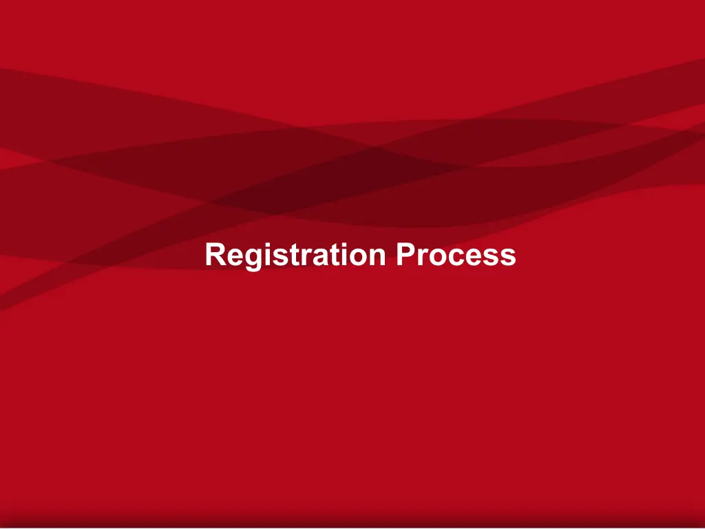 registration process