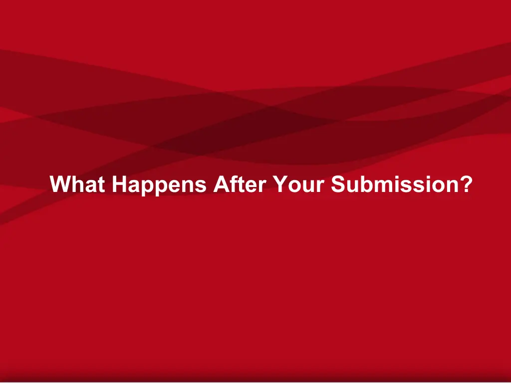 what happens after your submission