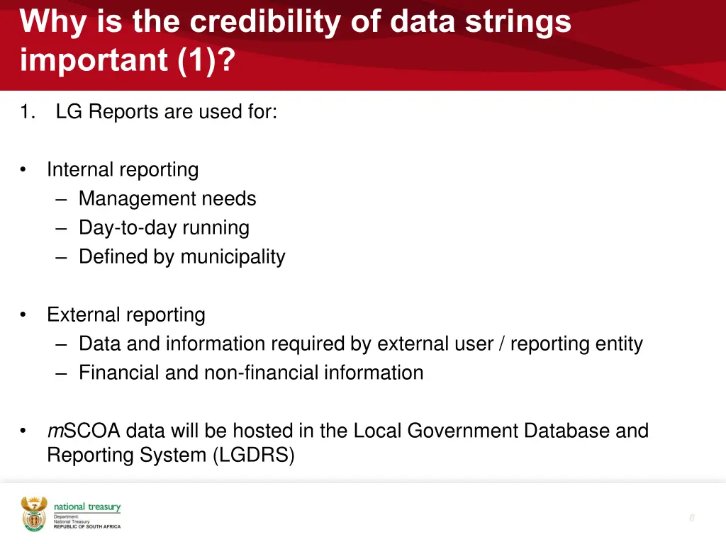 why is the credibility of data strings important 1