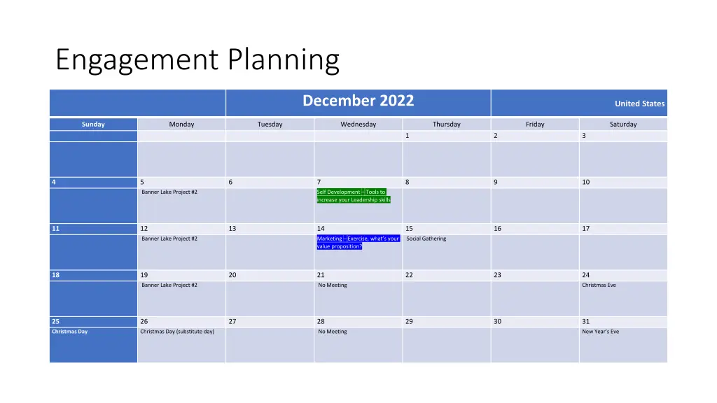 engagement planning 1