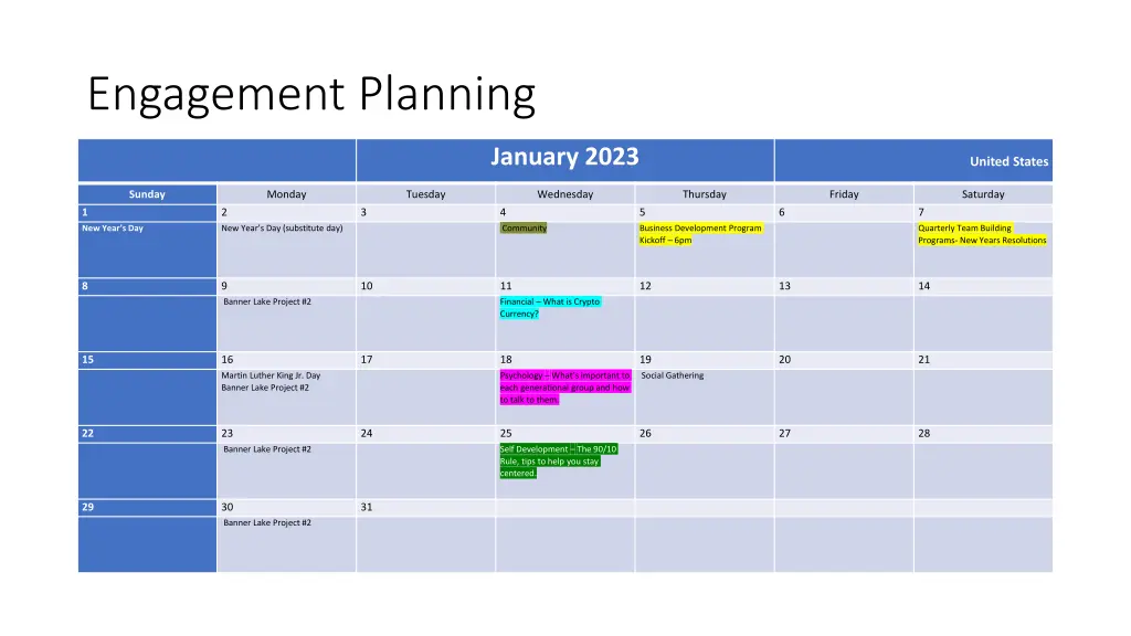 engagement planning 2