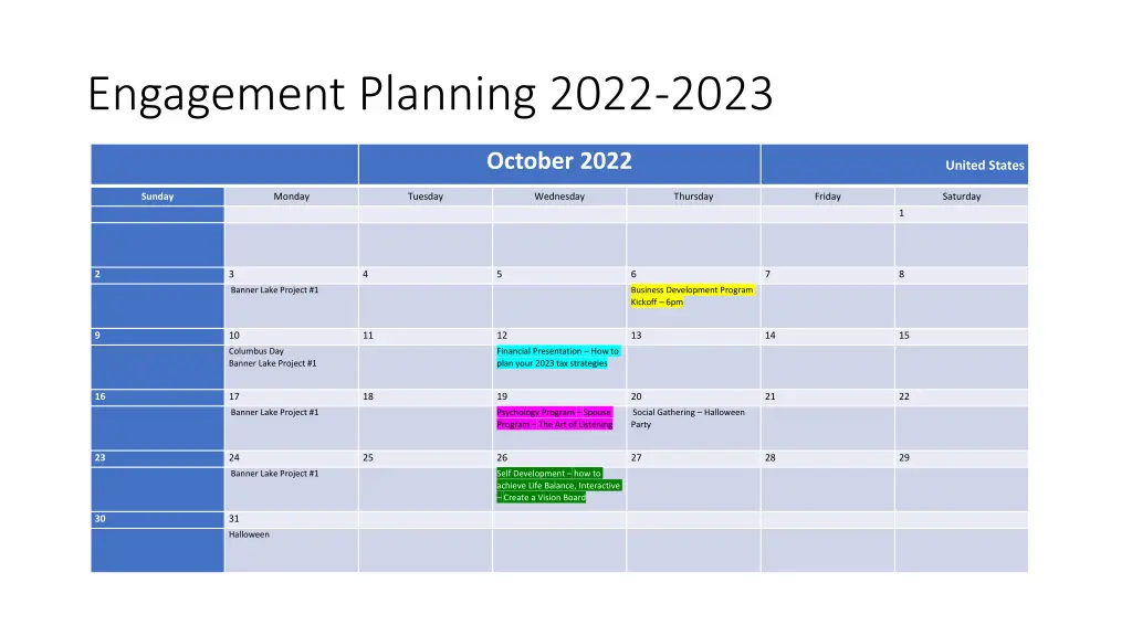 engagement planning 2022 2023