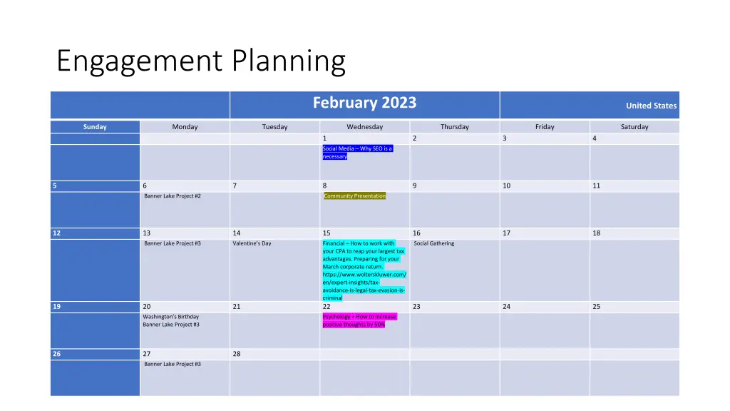 engagement planning 3