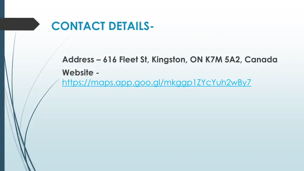 contact details