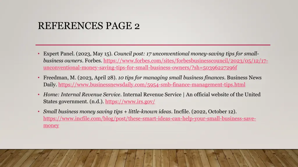 references page 2