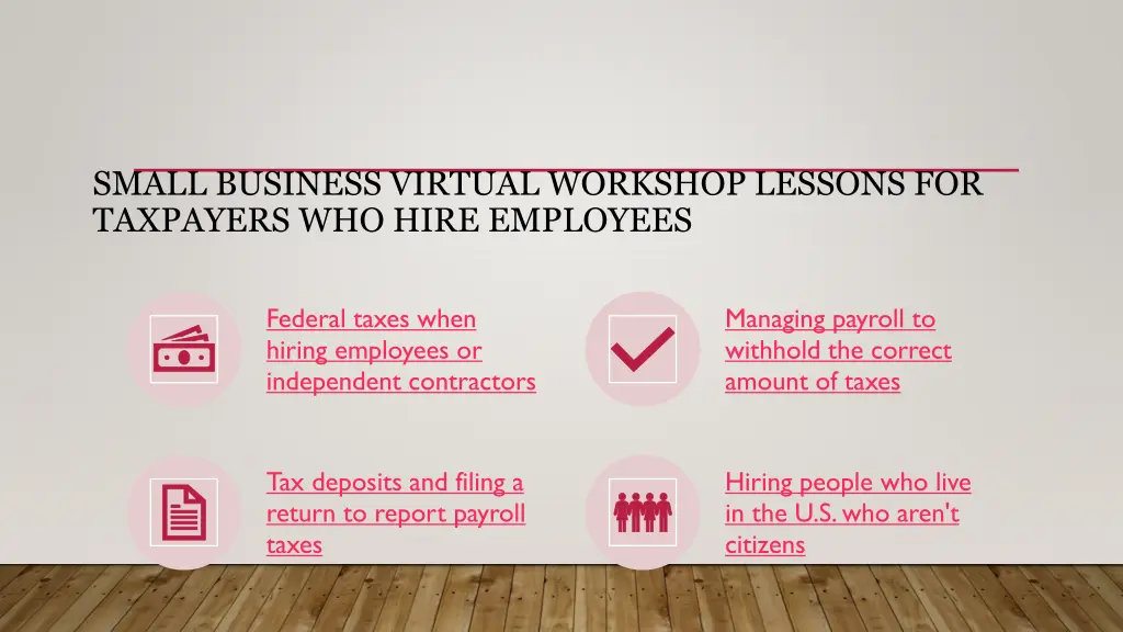 small business virtual workshop lessons 1