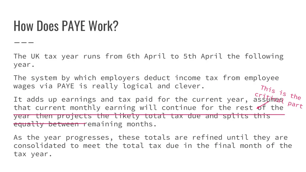how does paye work