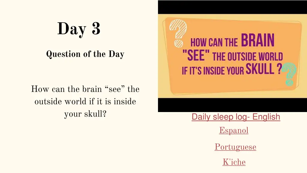 sleep on it sleep tip 3 how can the brain see