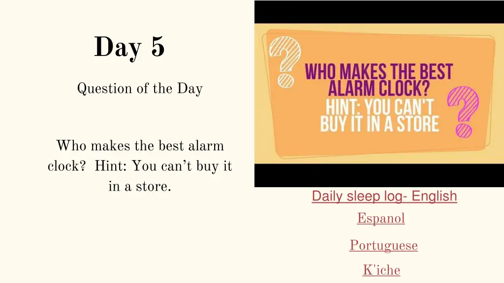 sleep on it sleep tip 5 alarm clock