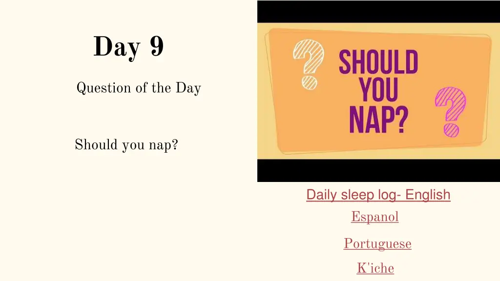 sleep on it sleep tip 9 should you nap