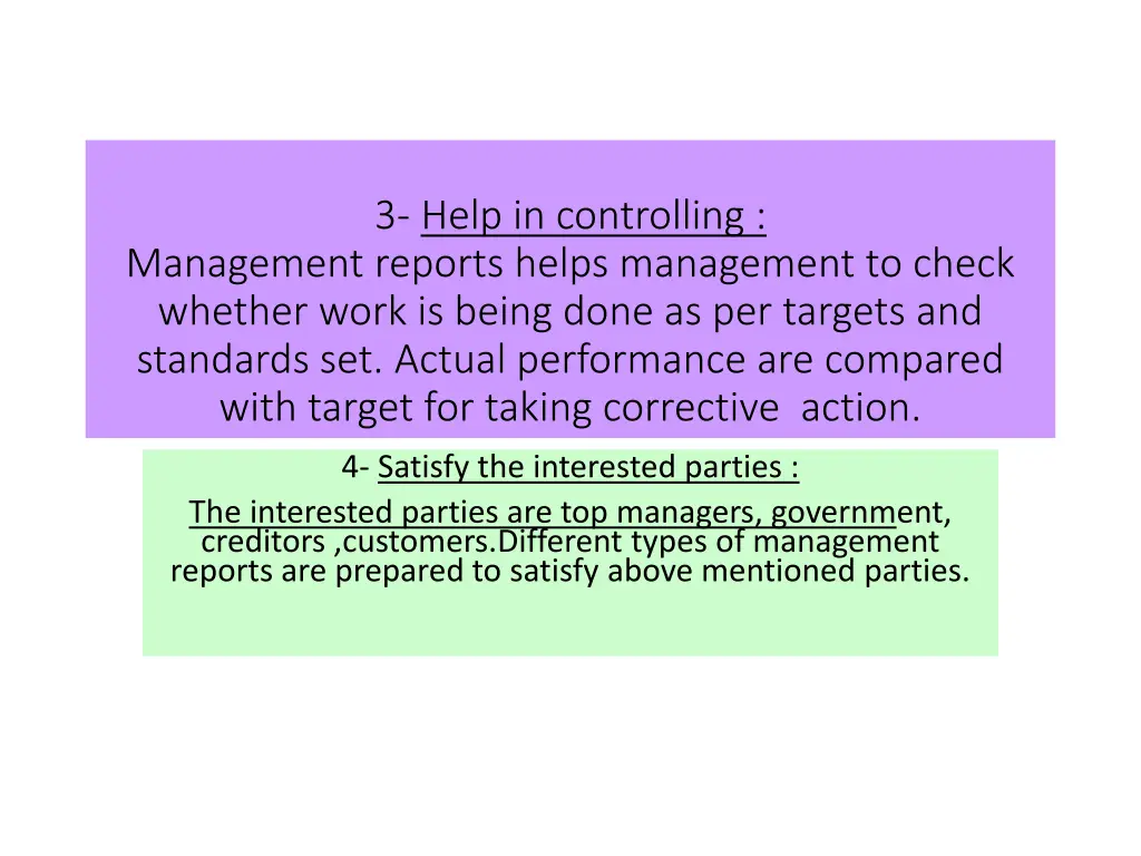 3 help in controlling