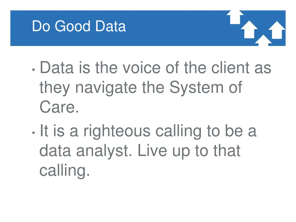 do good data