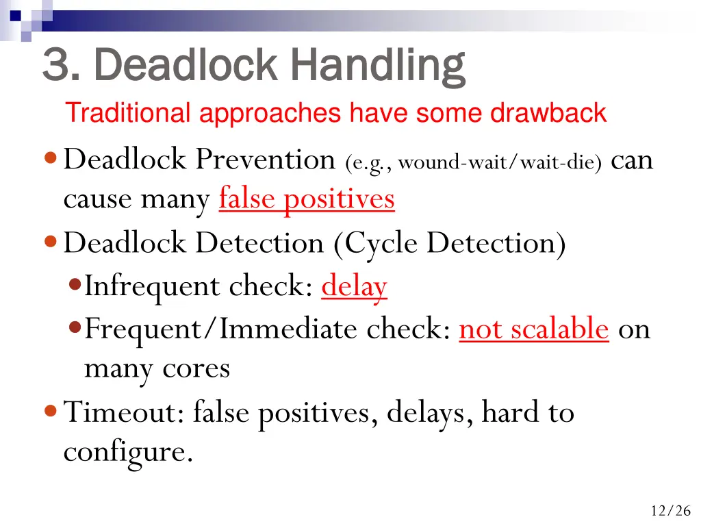 3 deadlock handling 3 deadlock handling