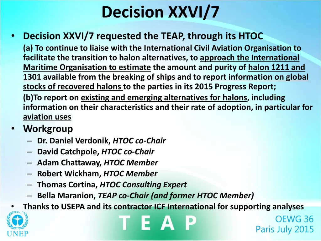 decision xxvi 7