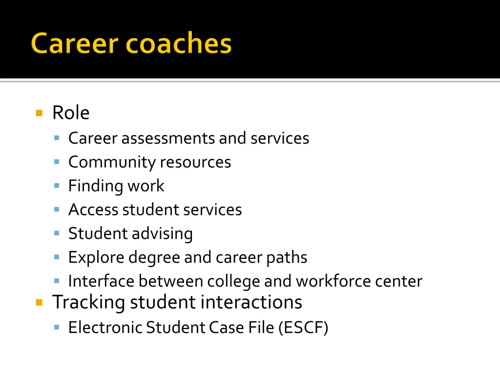 role career assessments and services community