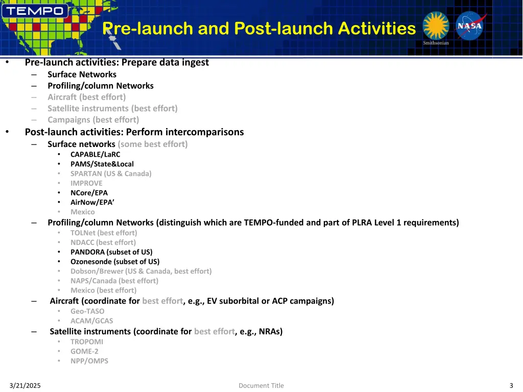 pre launch and post launch activities