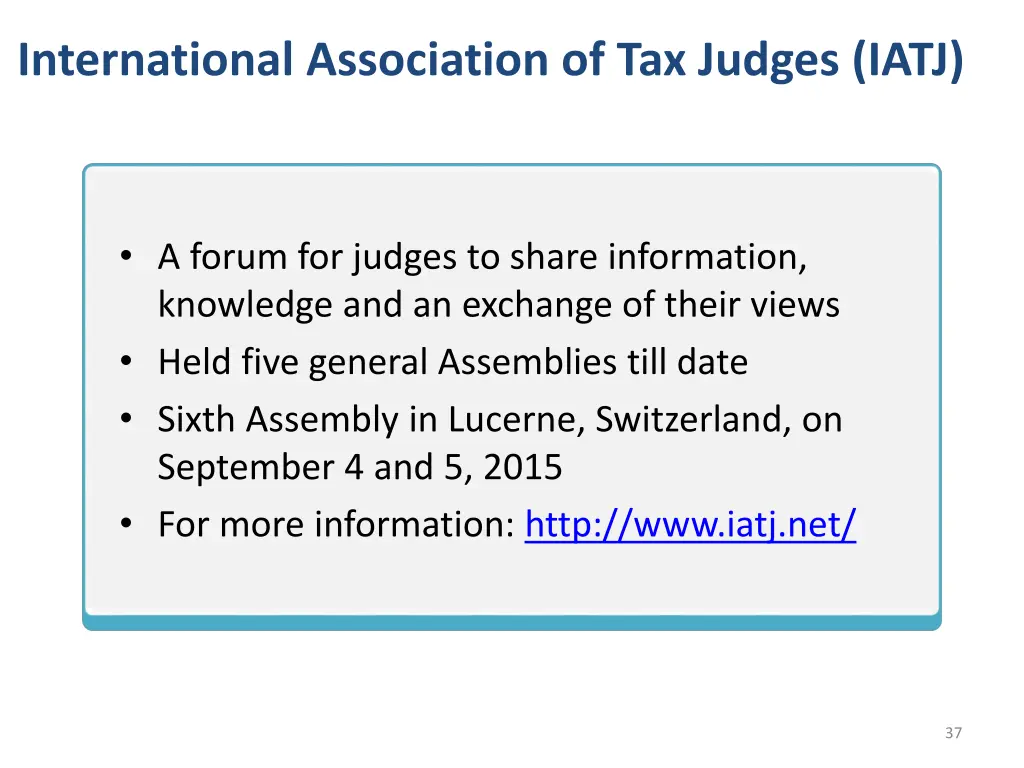 international association of tax judges iatj