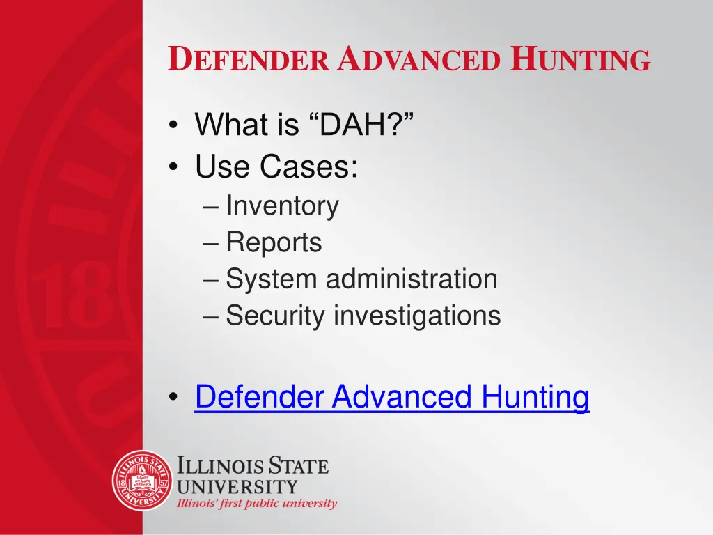 d efender a dvanced h unting
