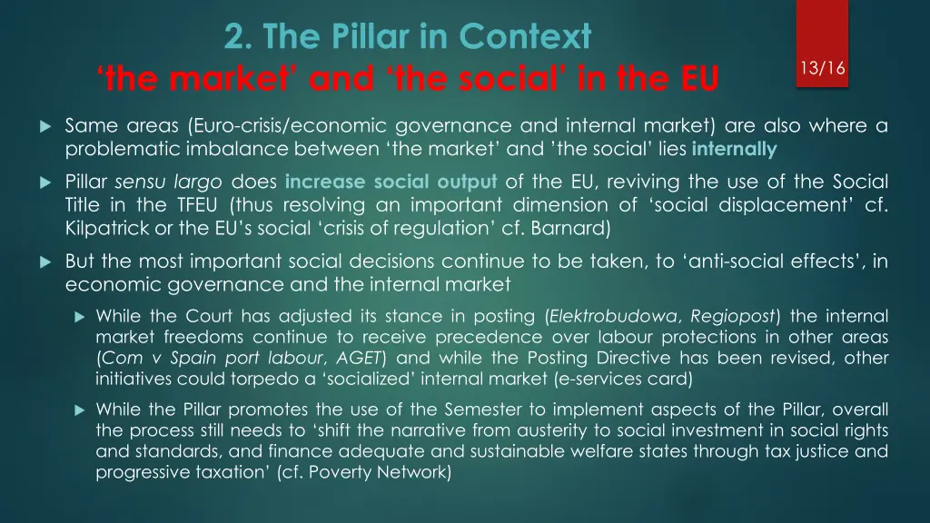 2 the pillar in context the market and the social