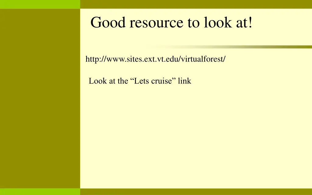 good resource to look at