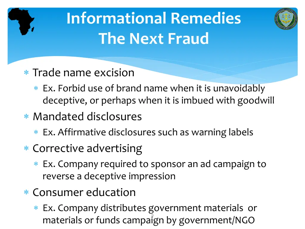 informational remedies the next fraud