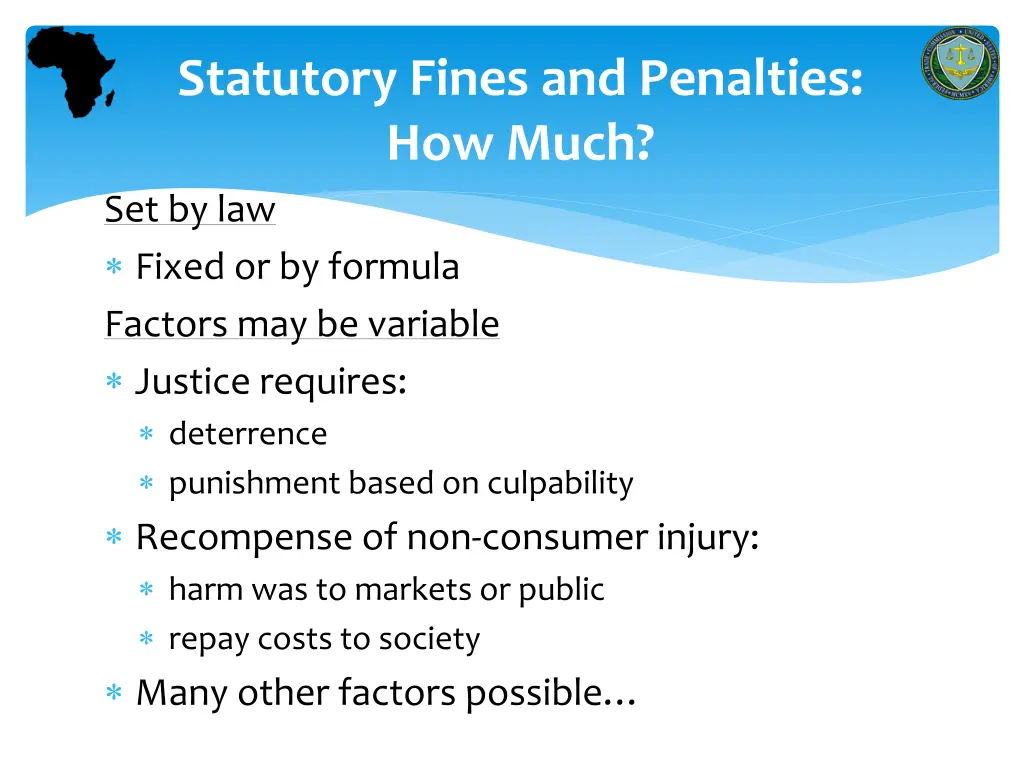 statutory fines and penalties how much