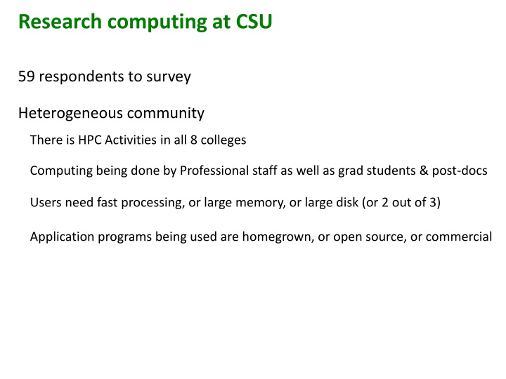 research computing at csu
