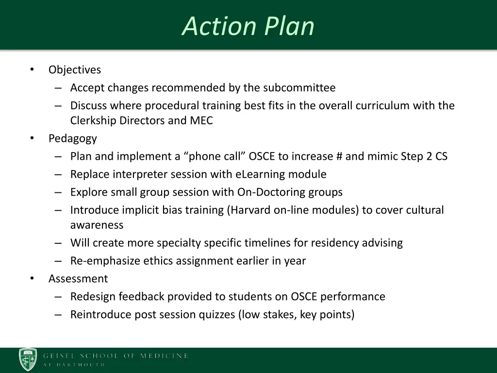action plan 1