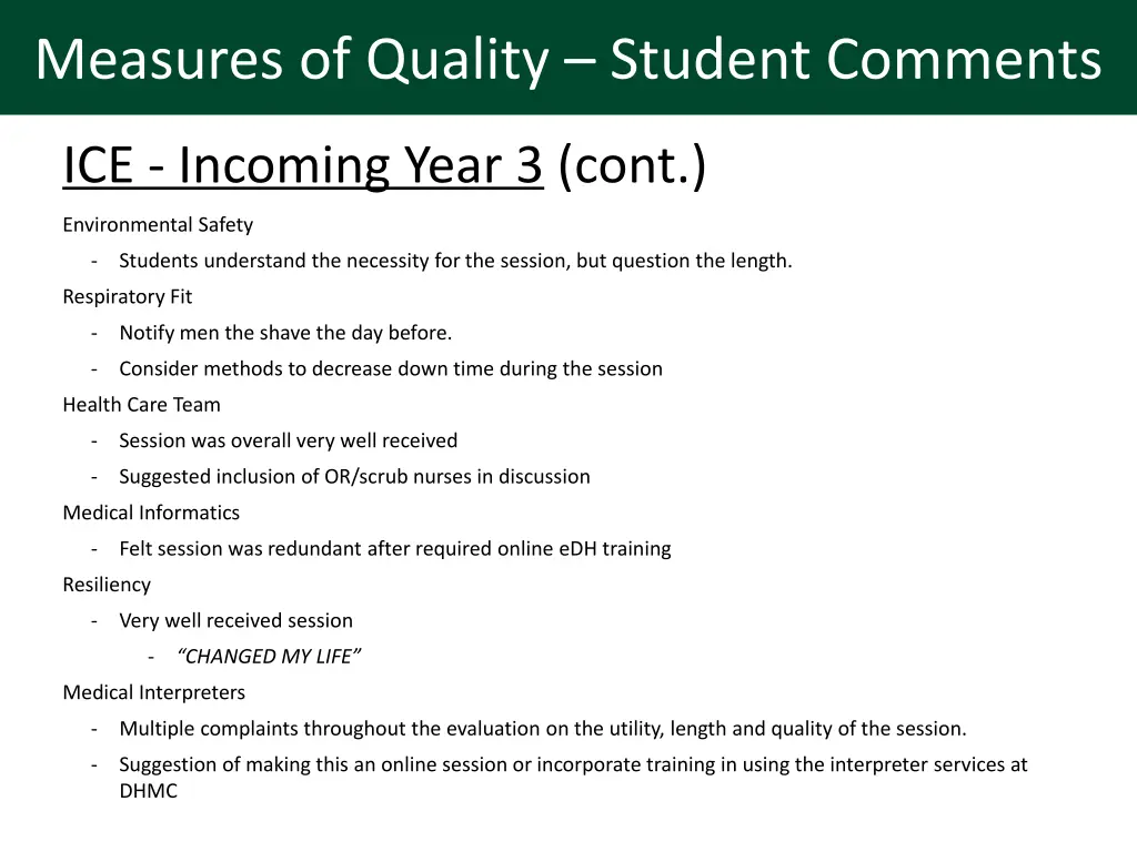 measures of quality student comments 1