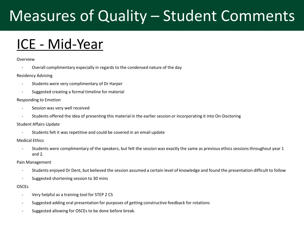 measures of quality student comments 2