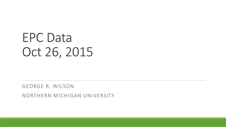 epc data oct 26 2015