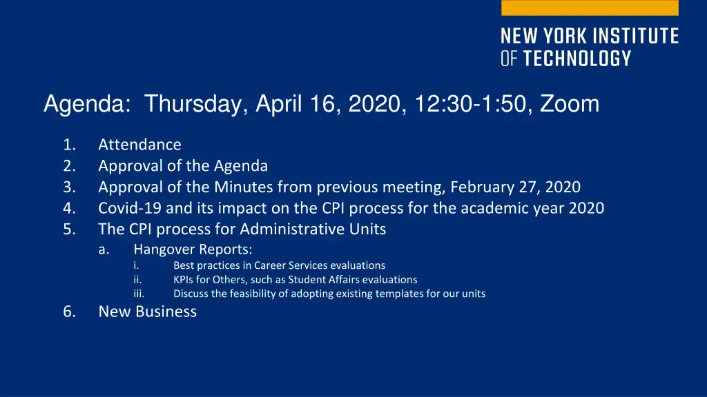 agenda thursday april 16 2020 12 30 1 50 zoom