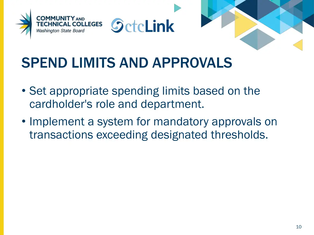 spend limits and approvals