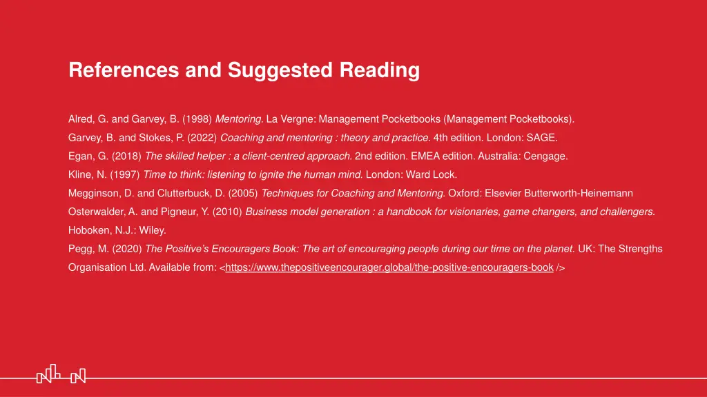references and suggested reading