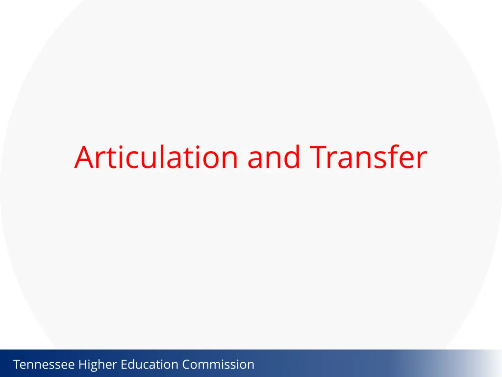 articulation and transfer