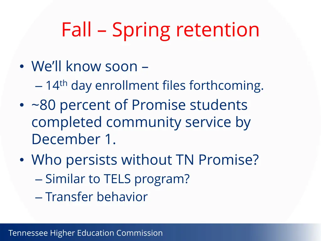 fall spring retention
