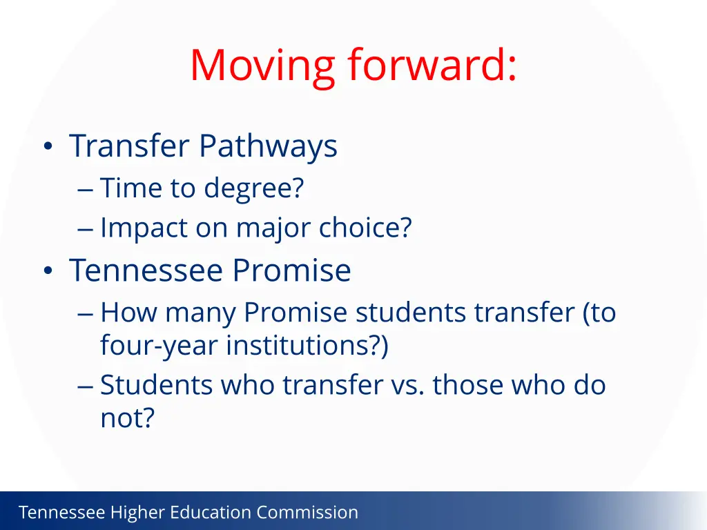 moving forward
