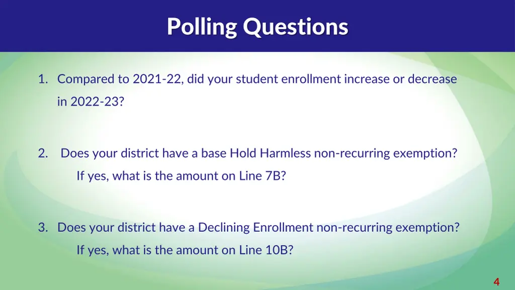 polling questions