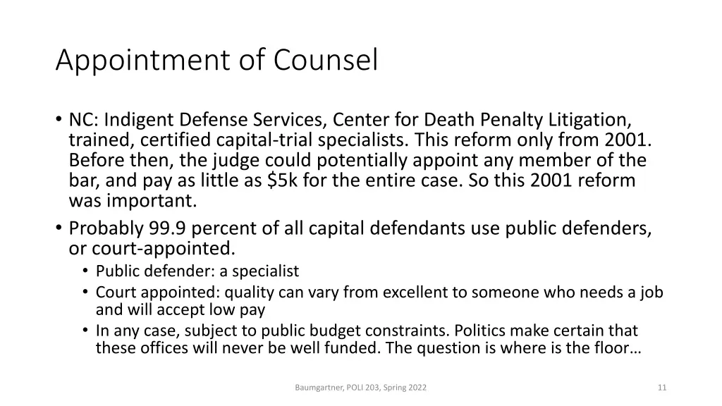 appointment of counsel