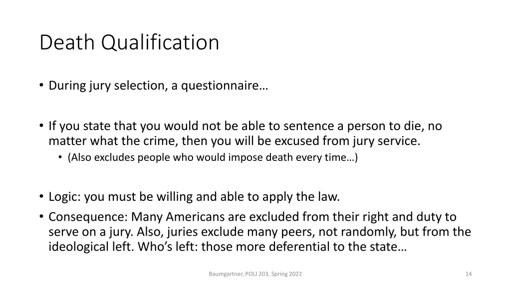 death qualification