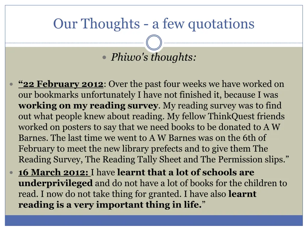our thoughts a few quotations 4