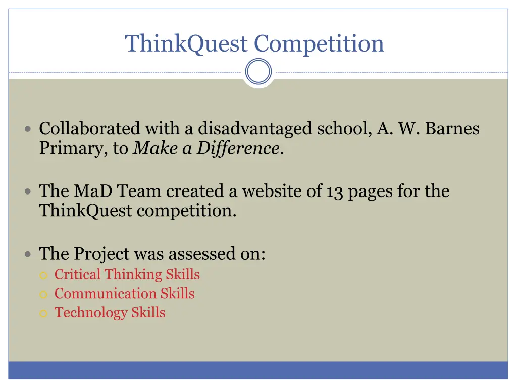thinkquest competition