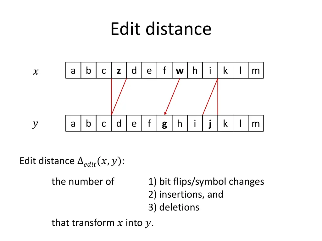 edit distance