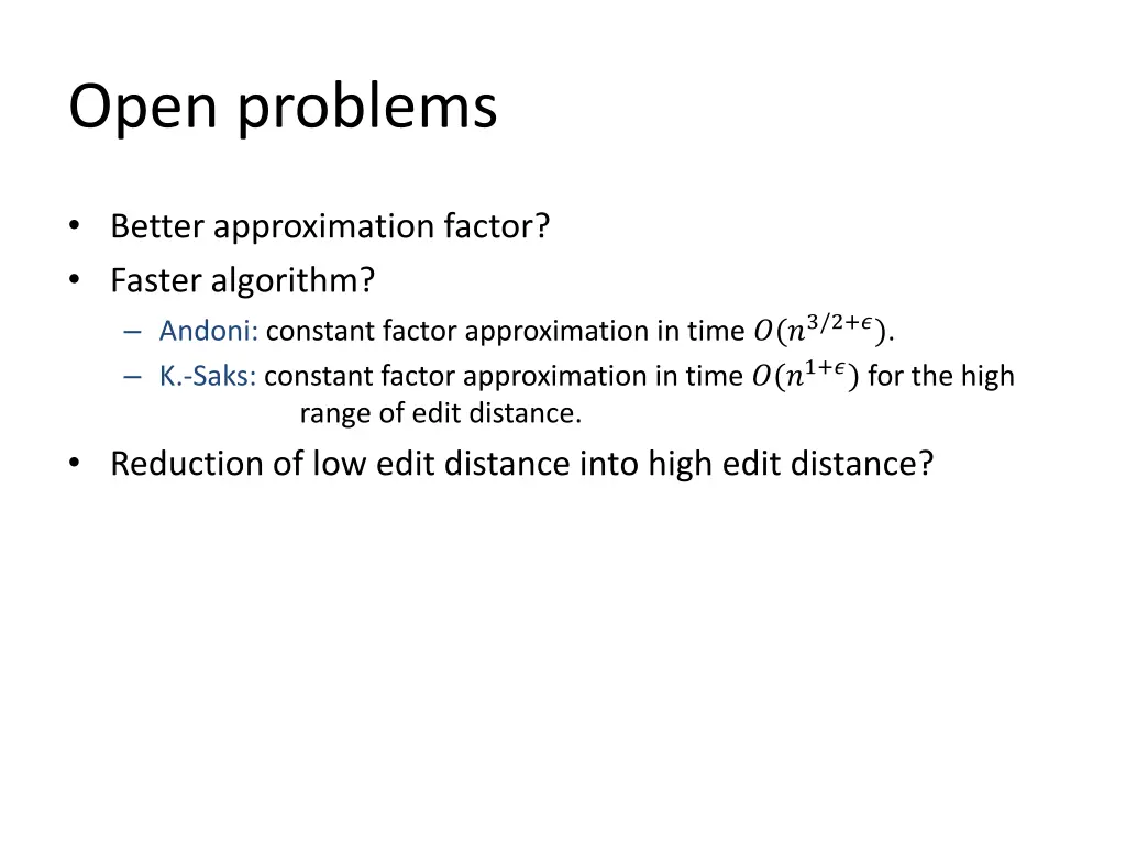 open problems
